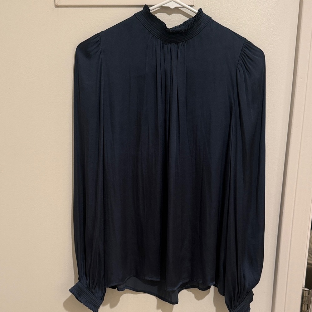 Elegant Navy Blue Current Air Women's Top